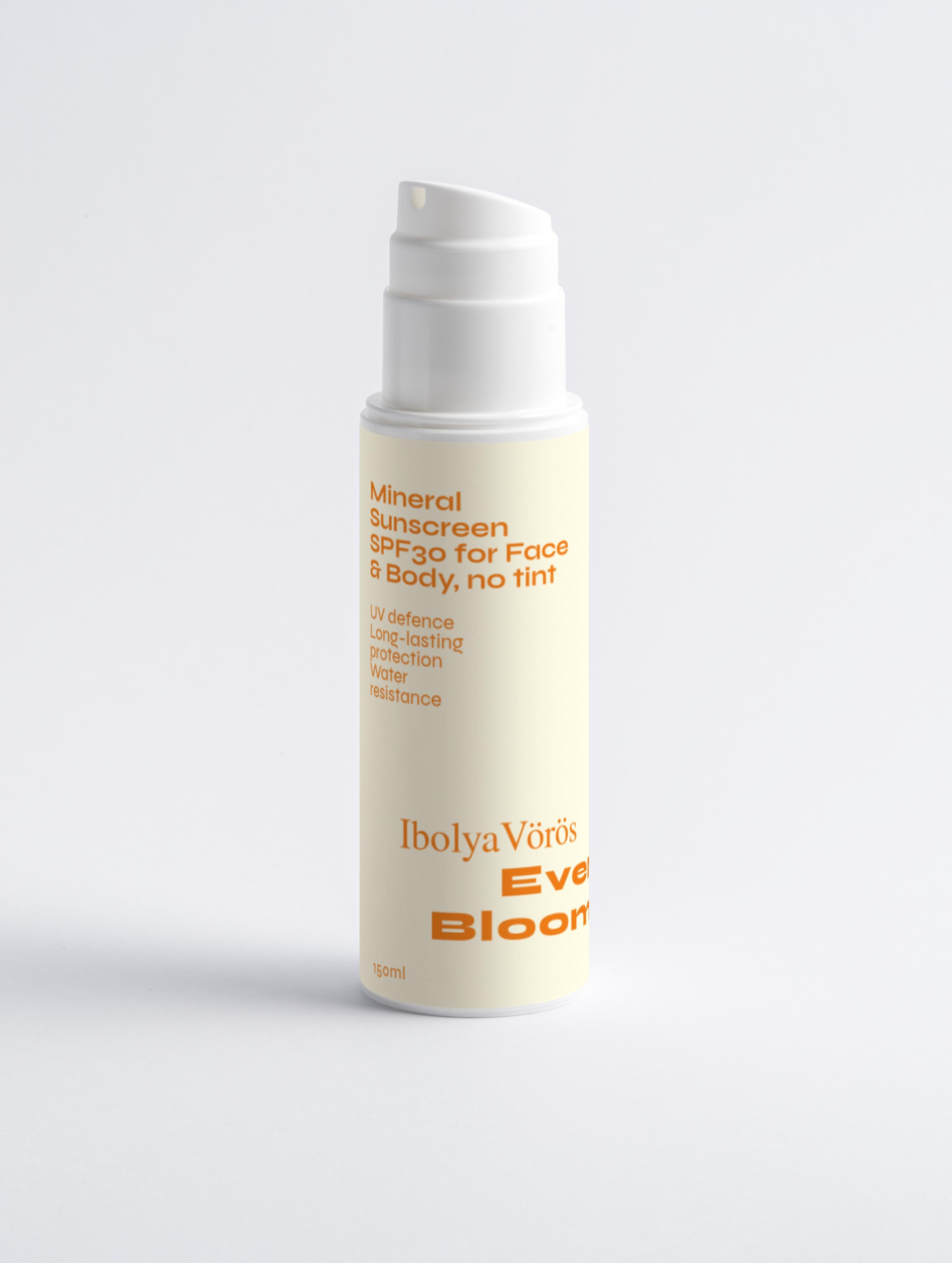 Mineral Sunscreen SPF30 for Face & Body, no tint